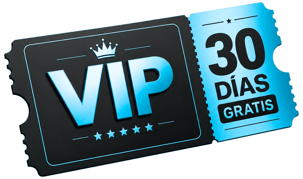 Ticket VIP 30 días gratis